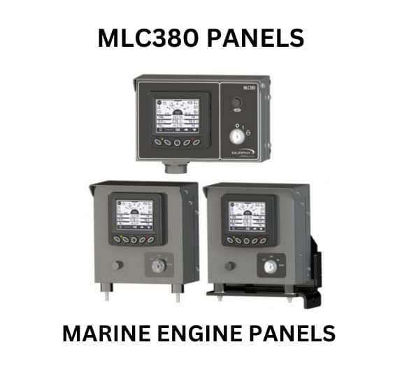 Detailed image of marine engine panels featuring various dials and switches essential for marine engine operation